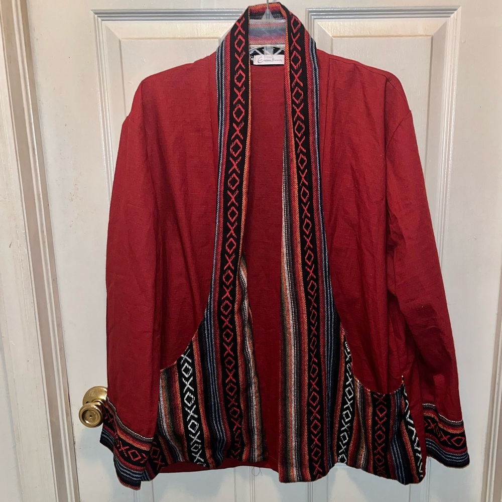 EASTERN SERENITY Women’s Banyan Blazer. Sz XXL.
